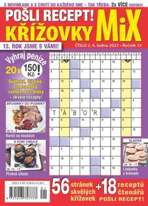 Pošli recept Křížovky MiX 2/2021
