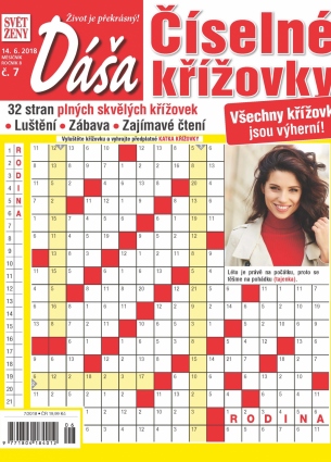 Dáša Číselné křížovky 7/2018