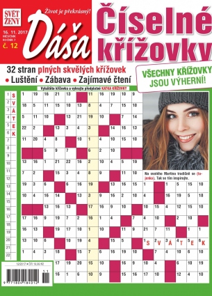 Dáša Číselné křížovky 12/2017