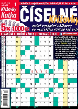 Katka Číselné křížovky 1/2019