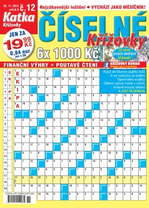 Katka Číselné křížovky 12/2015