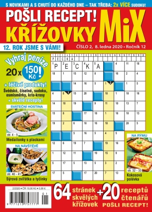 Pošli recept Křížovky MiX 2/2020