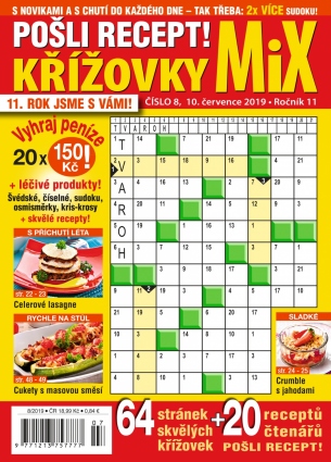 Pošli recept Křížovky MiX 8/2019