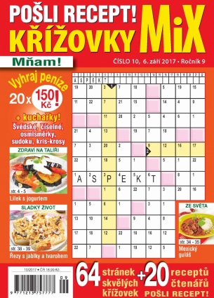 Pošli recept Křížovky MiX 10/2017