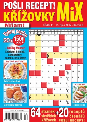 Pošli recept Křížovky MiX 11/2017