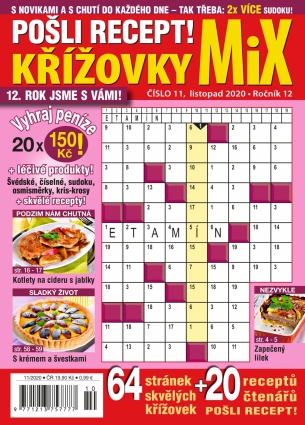 Pošli recept Křížovky MiX 11/2020